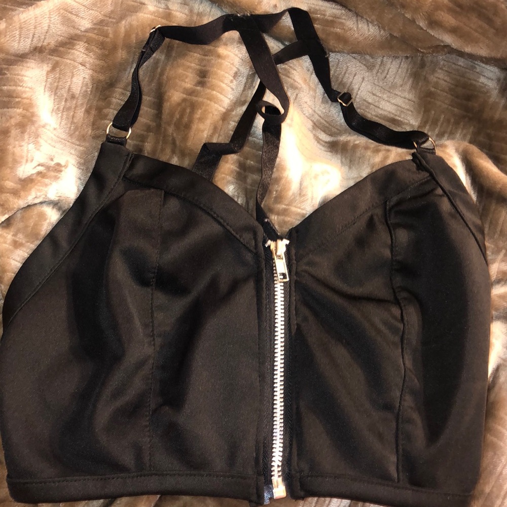 Urban Outfitters Front Zip crop top